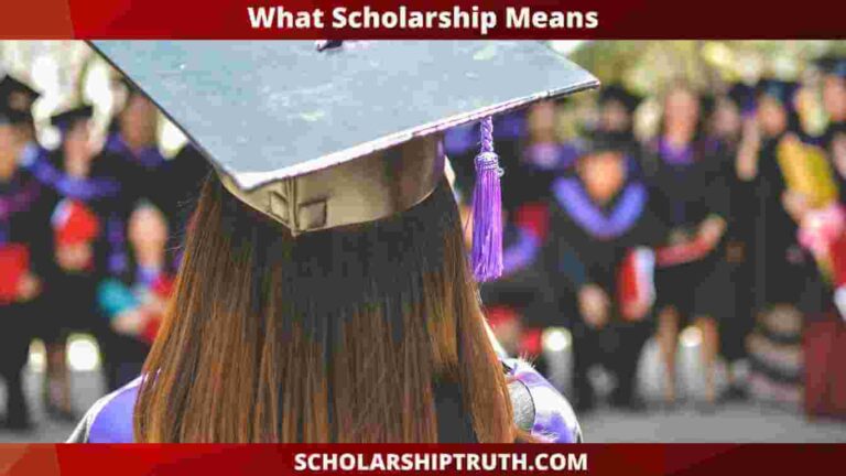 What-Scholarship-Means